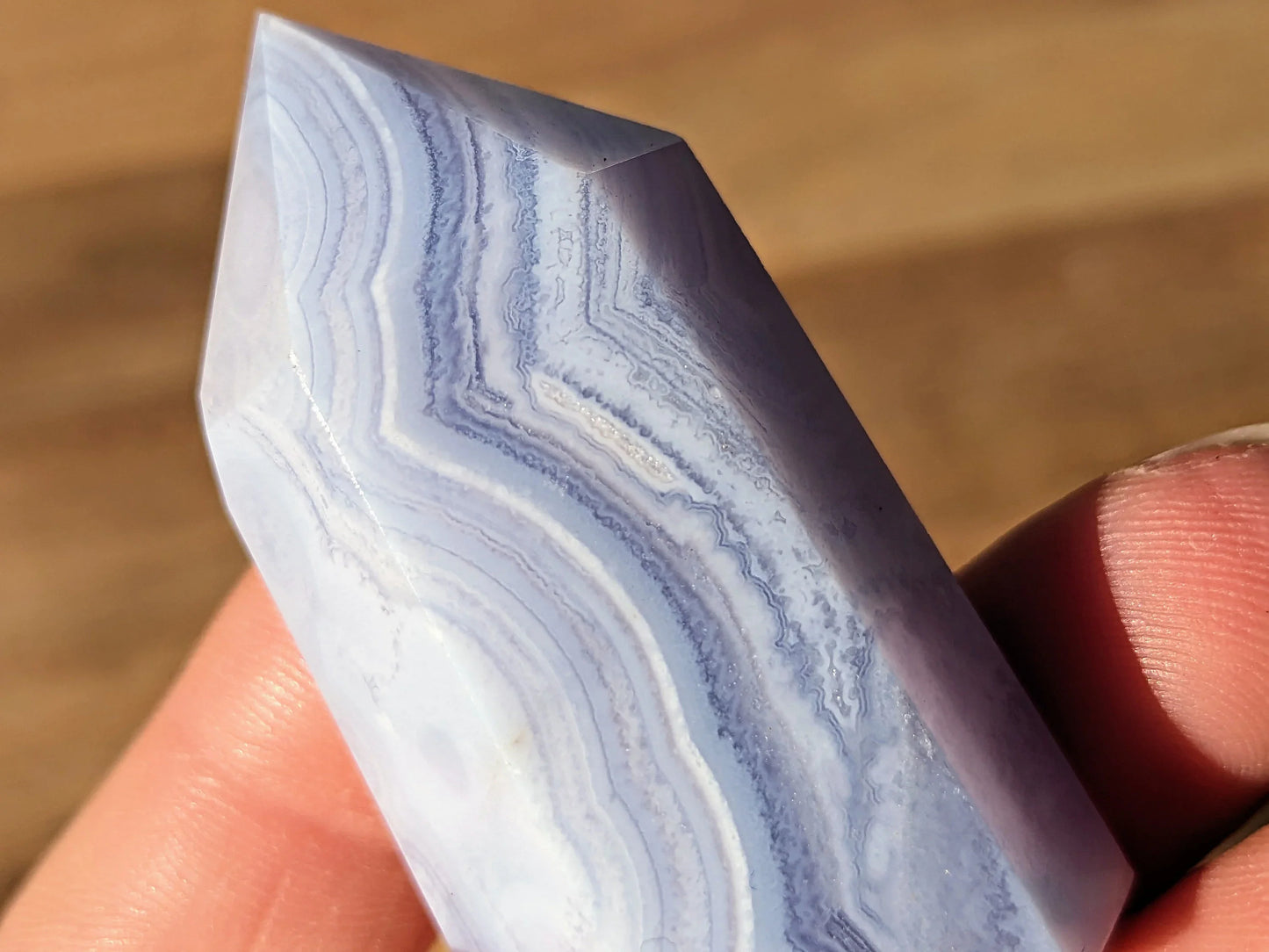 Blue Lace Agate Tower –