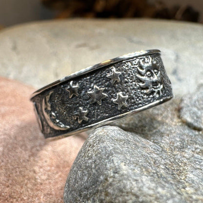 Cosmos Crescent Moon Ring