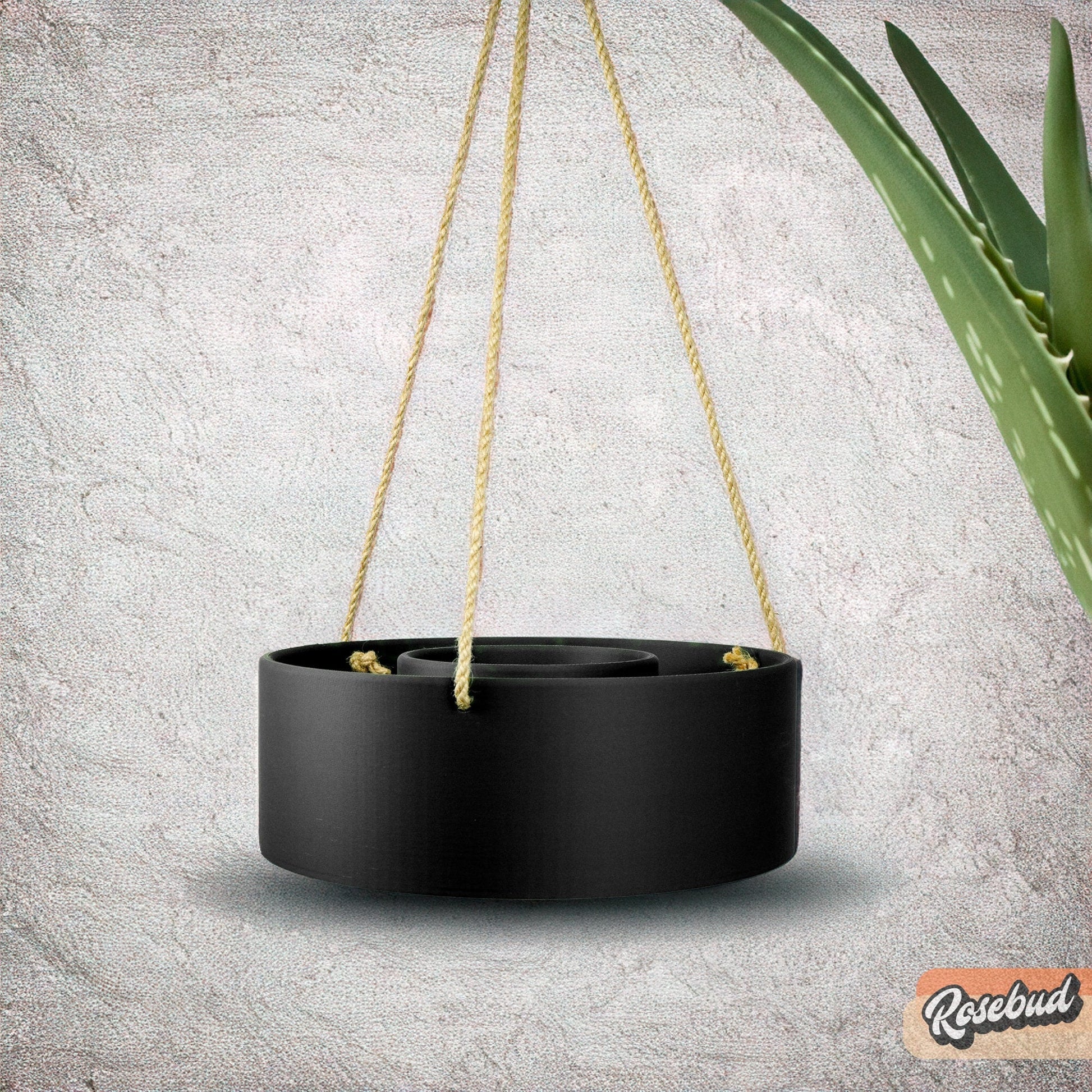 Hanging Chandelier Planter with Drainage White / Drainage Hole