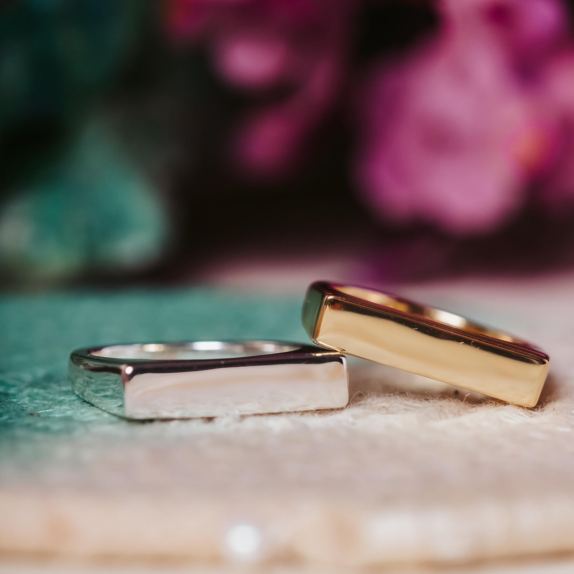 PRO CHOICE Gold or Silver Flat Top Ring – Rings