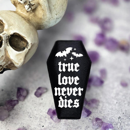 True Love Never Dies - Coffin Ring Box