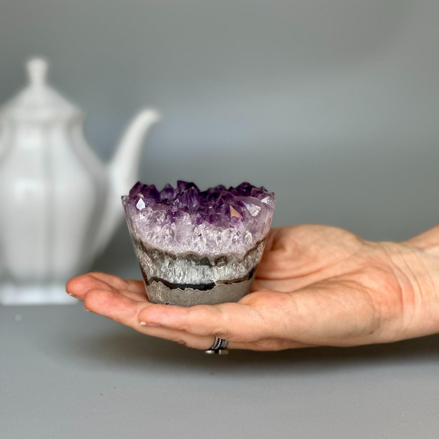 Amethyst Cupcake shaped Crystals