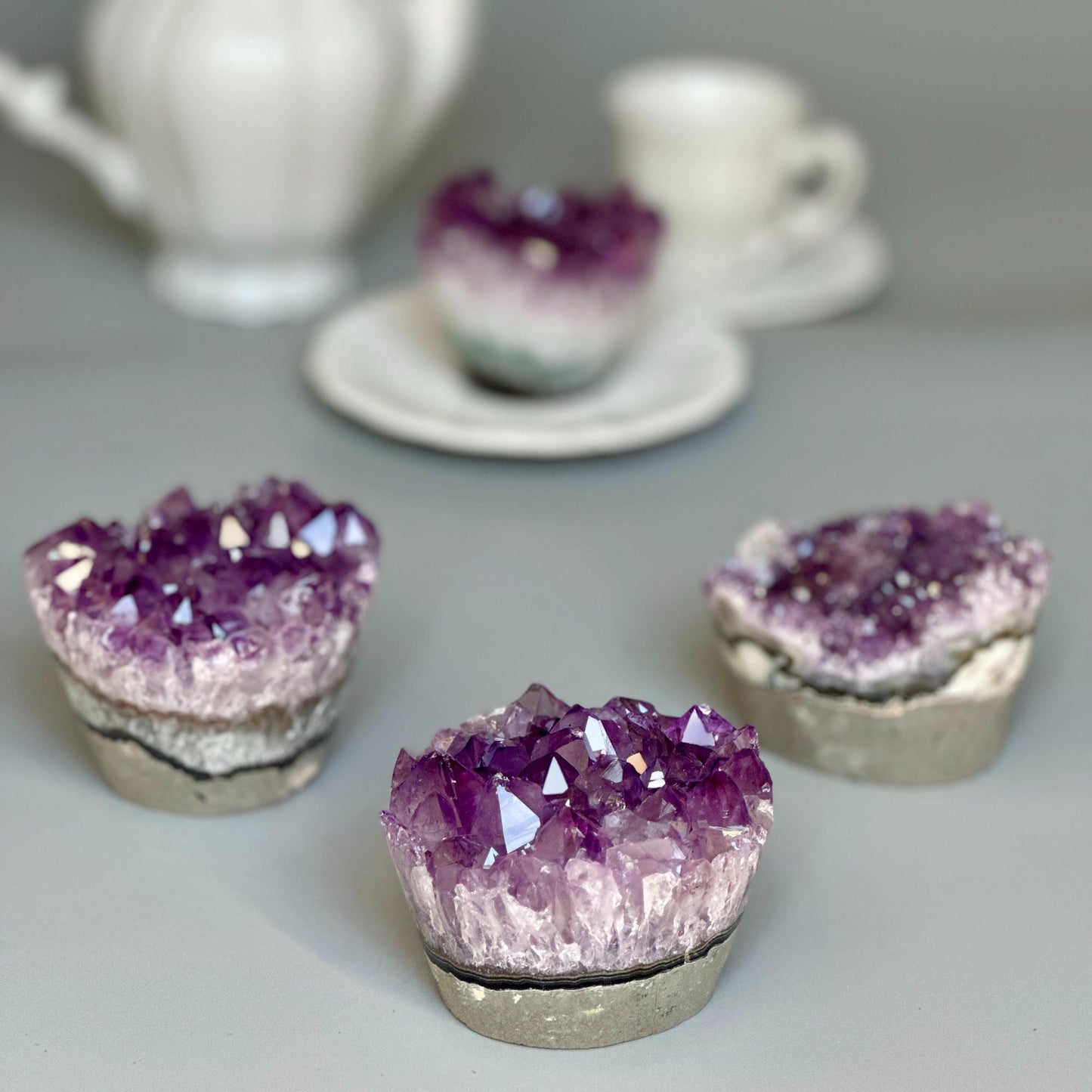Amethyst Cupcake shaped Crystals