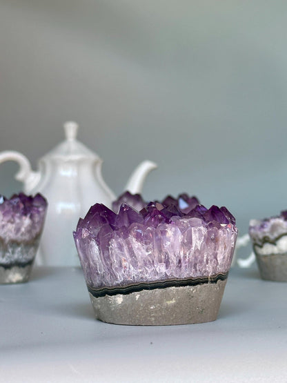 Amethyst Cupcake shaped Crystals