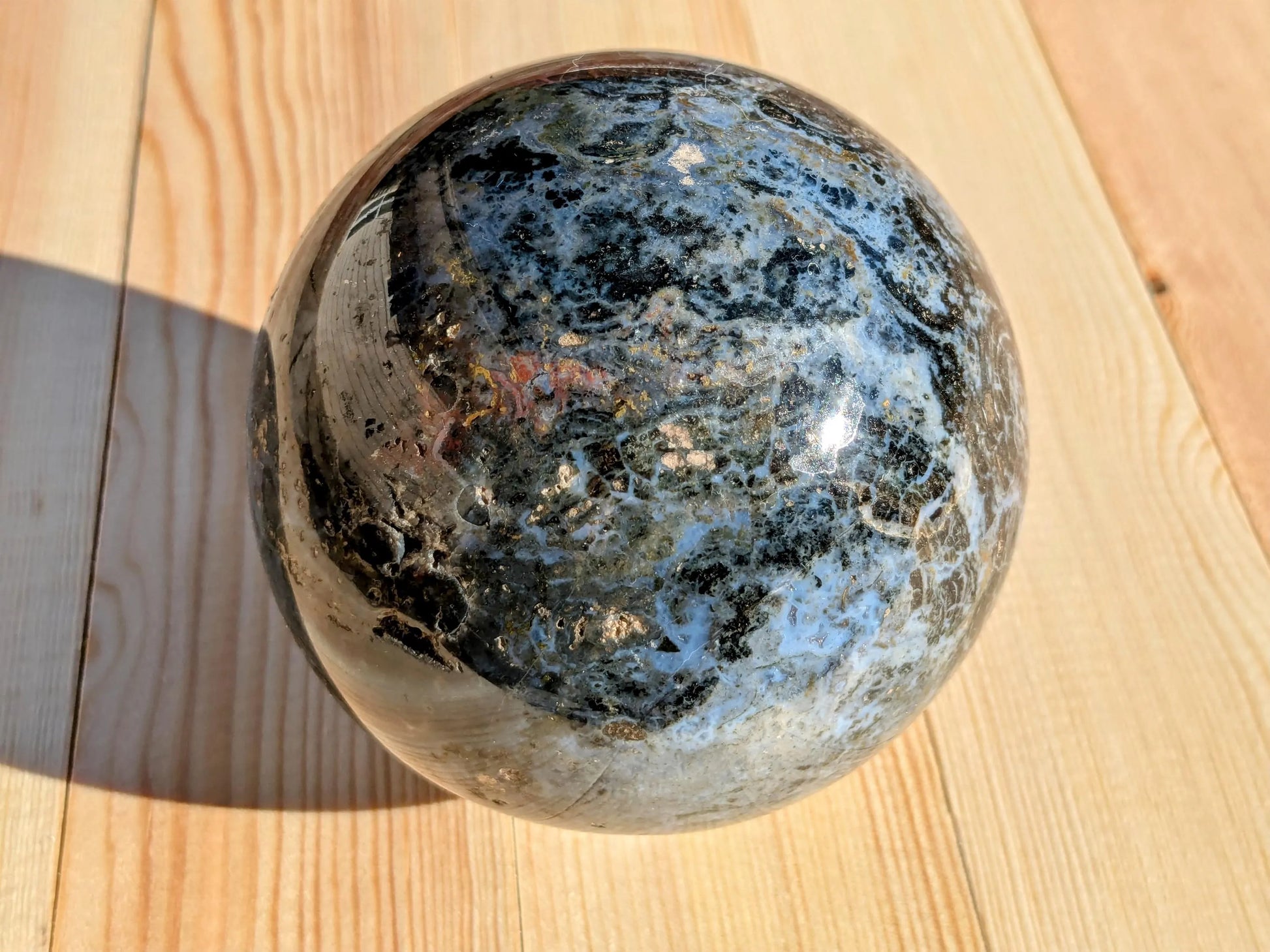 Unique Ocean Jasper Statement Sphere –
