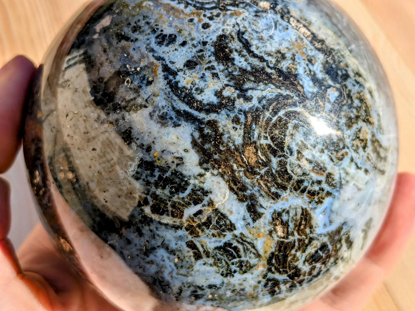 Unique Ocean Jasper Statement Sphere –