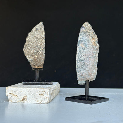 Agate Slice SET (2pk) on Stands - Ethically Sourced