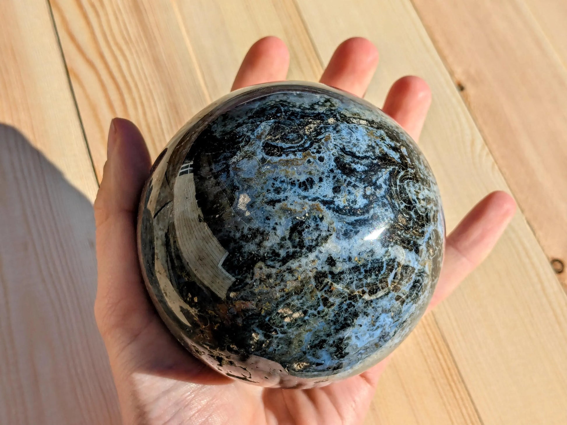 Unique Ocean Jasper Statement Sphere –