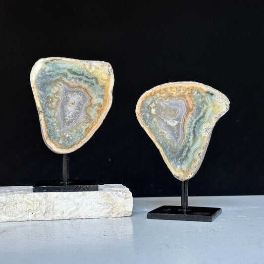 Rare Jasper SET (pk of 2) on Stands ,  Ethically Sourced