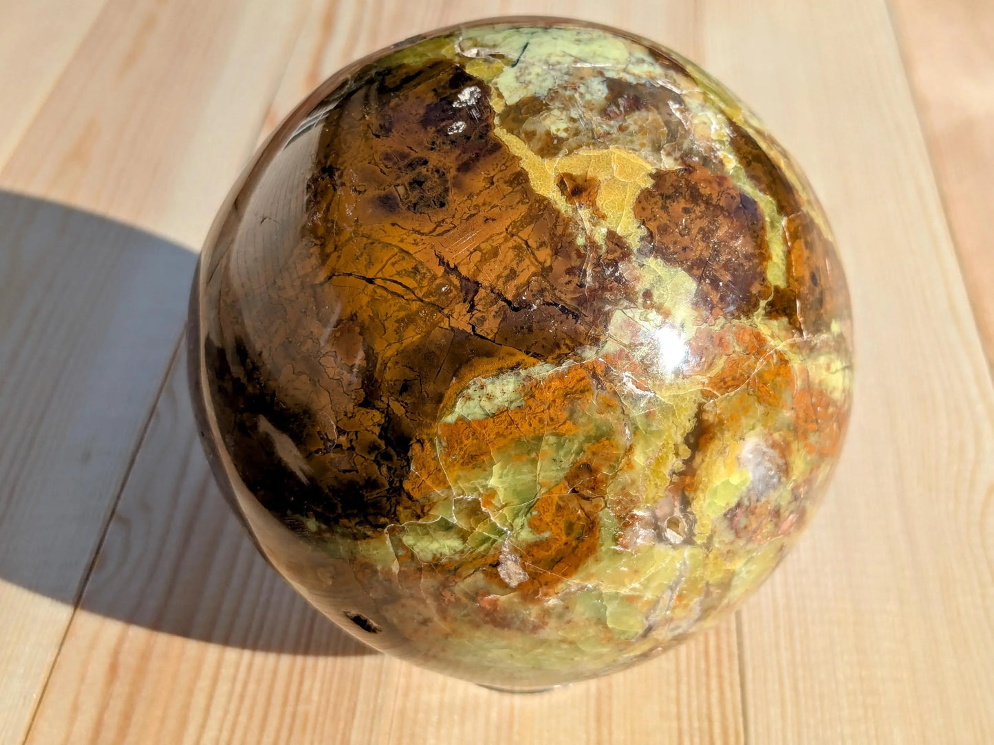XL Green Opal Statement Sphere - OOAK –