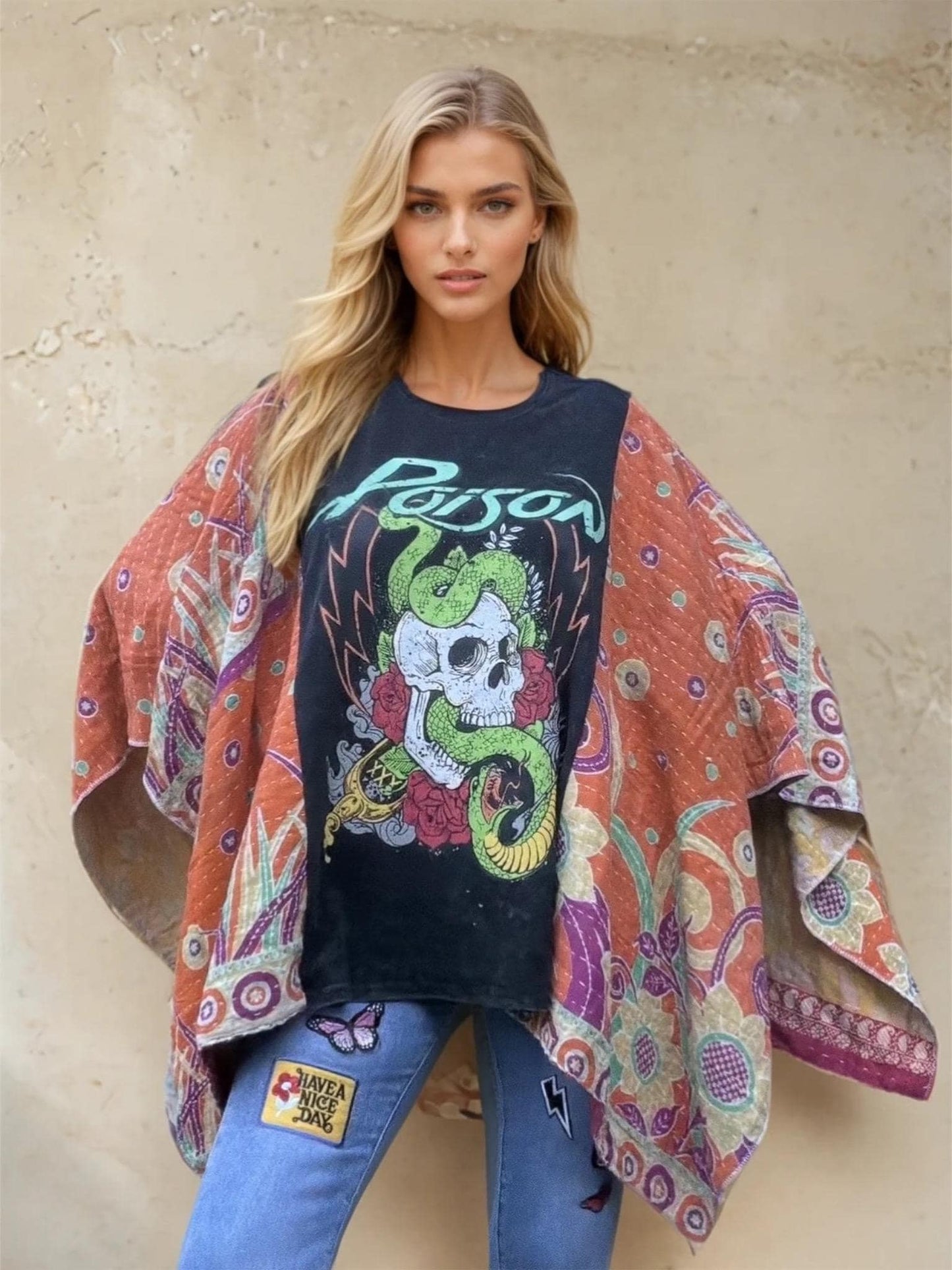 Butterfly Top/Poncho “Poison