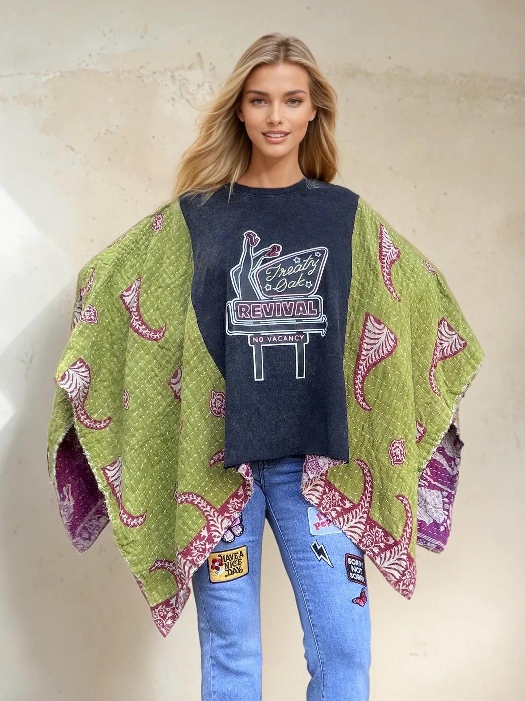 Butterfly Top/Poncho “Treaty Oak Revival