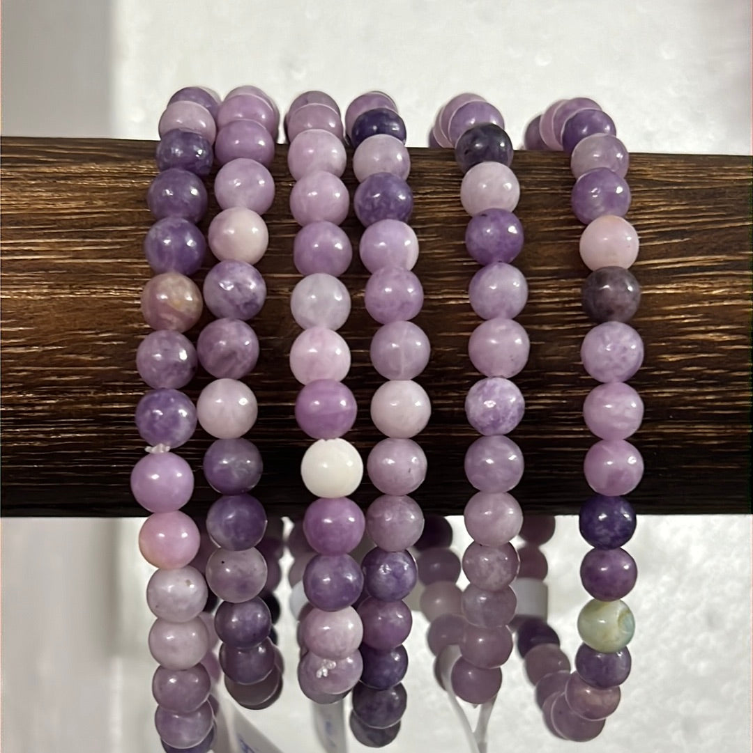 Lepidolite Crystal Bracelet - knowledge & healing