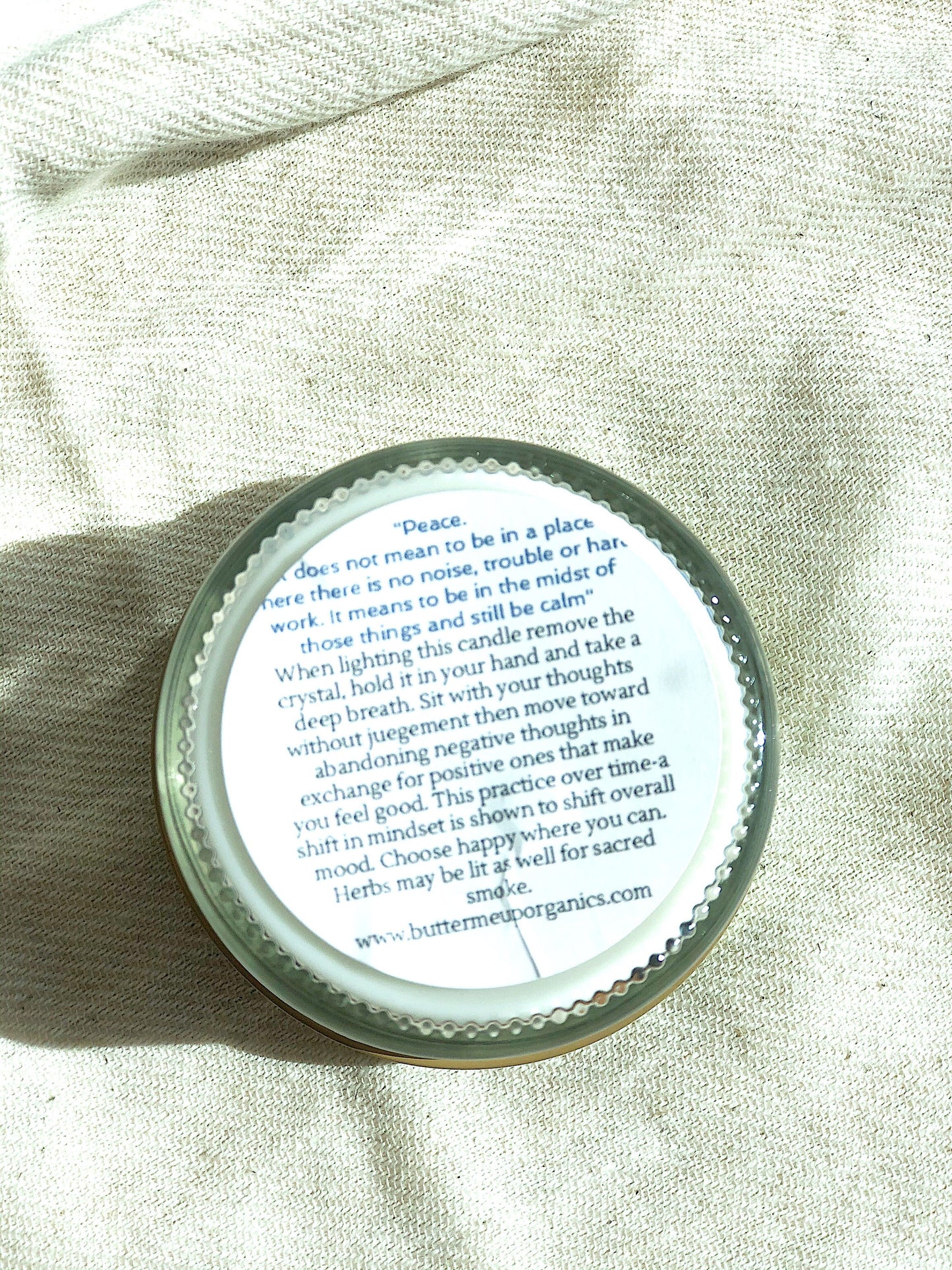 Peace Candle / Serenity Candle