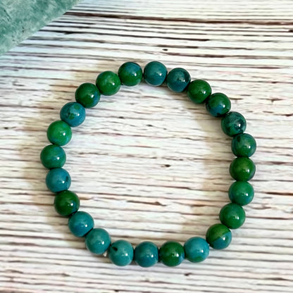 Chrysocolla Diabetes Support Crystal Bracelet – Beaded Bracelet