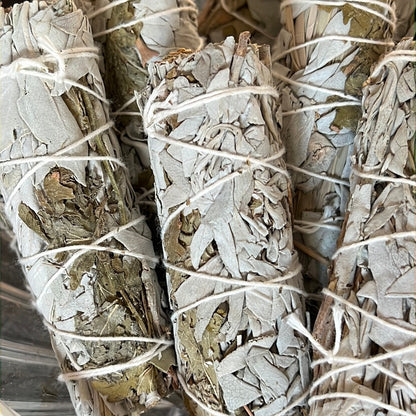 White Sage, Lemongrass & Citronella Smudge Bundles – 4" - Native-Owned, Sustainably Harvested