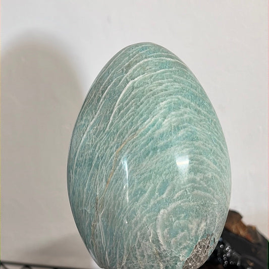 Large Amazonite Freeform – Polished Crystal for Calming & Balance