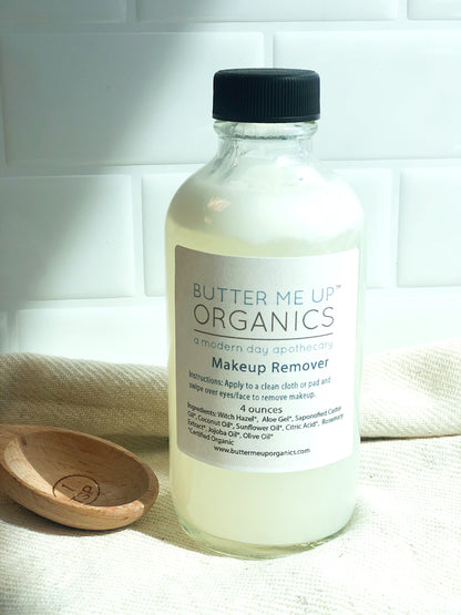 Organic Makeup Remover / Toxin Free / Gentle / Sensitive Skin / Organic