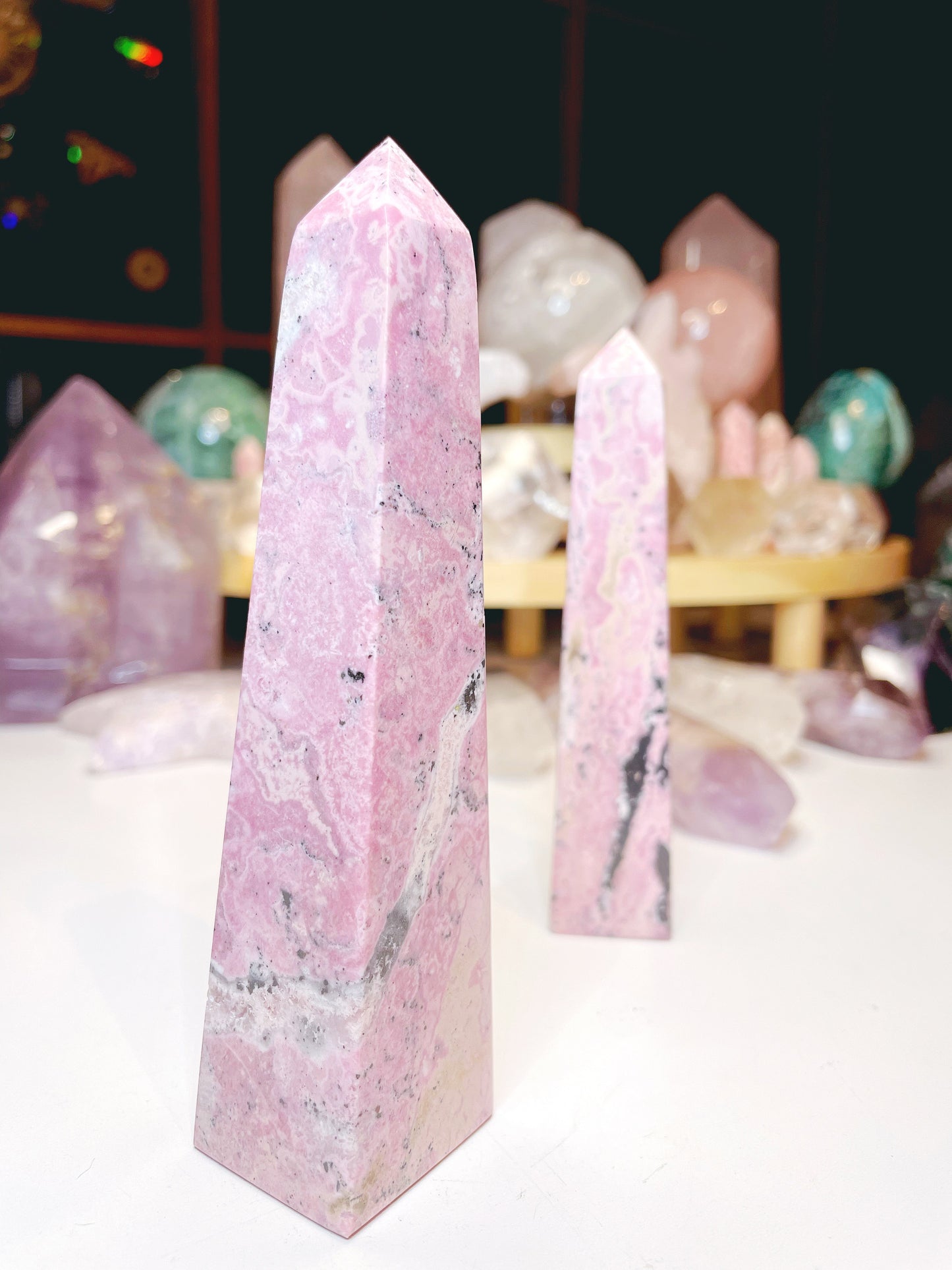 Rhodonite Obelisk –