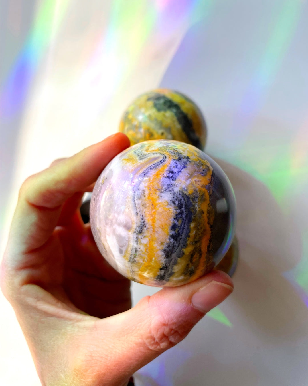 Bumblebee Jasper Sphere –