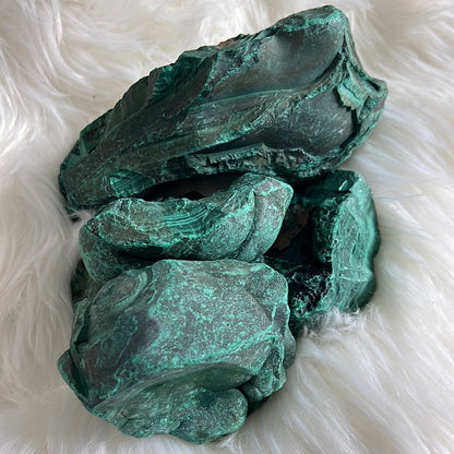 Raw Green Malachite - Pure healing stone