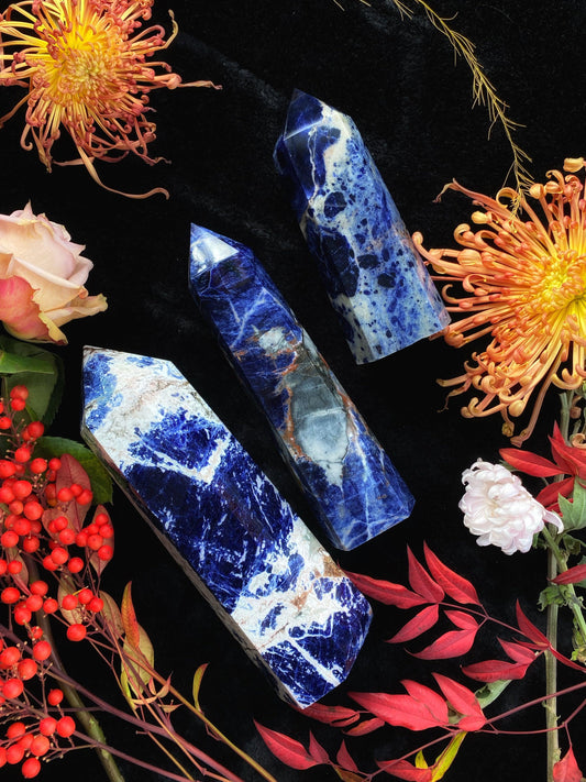 Sodalite Towers - Wands (Small - XLarge) – Crystals