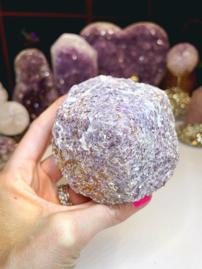Lepidolite Semi Polished Point –
