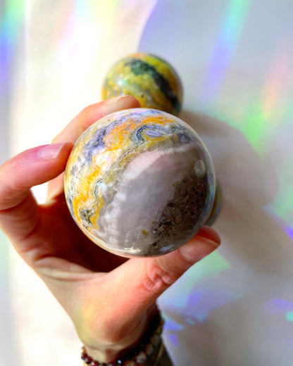 Bumblebee Jasper Sphere –