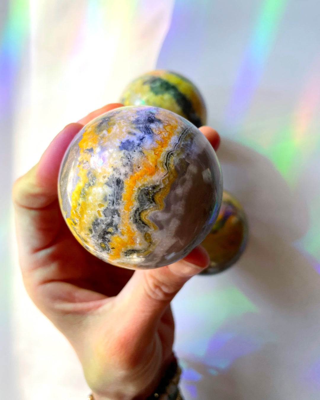 Bumblebee Jasper Sphere –
