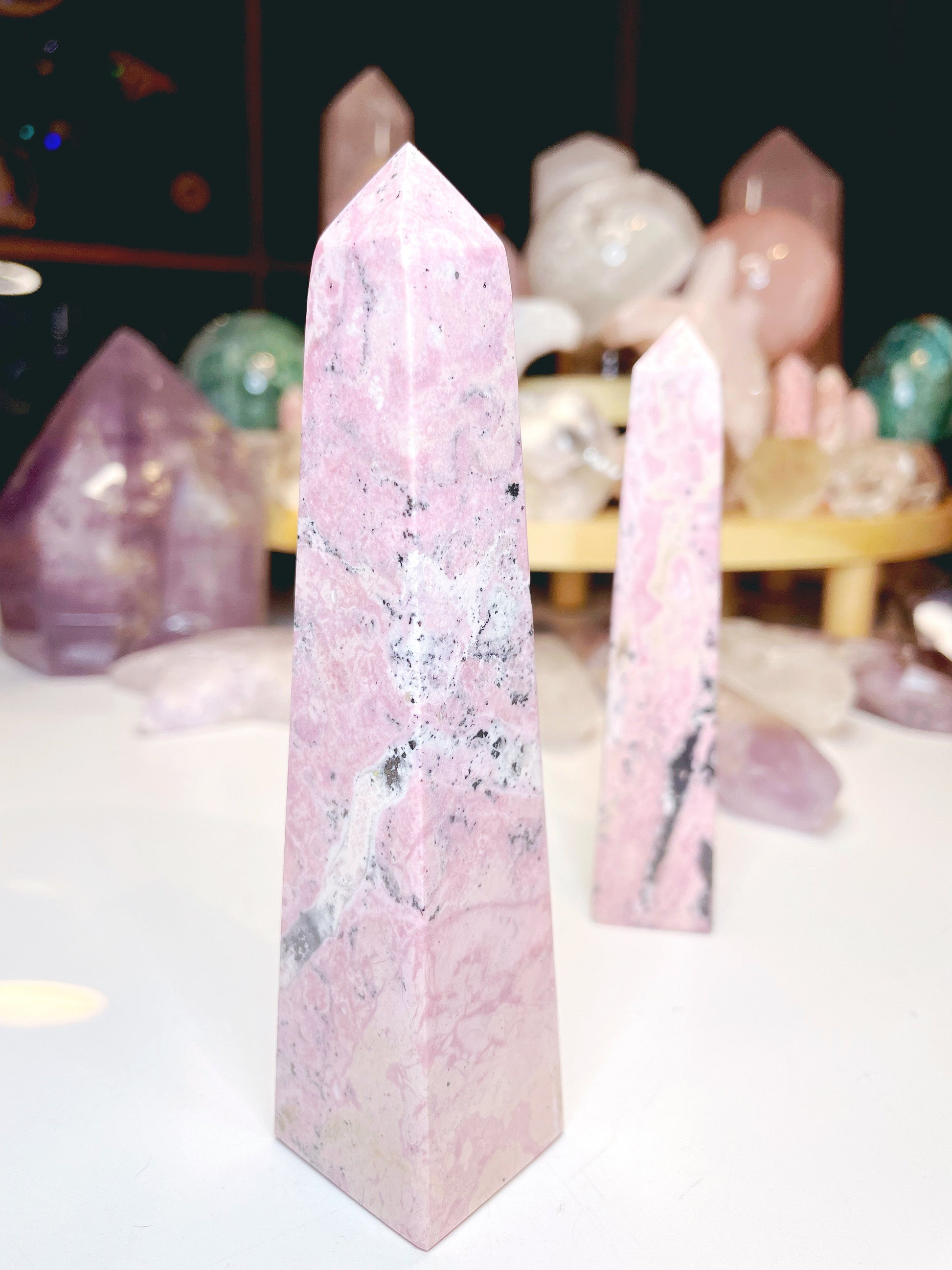 Rhodonite Obelisk –