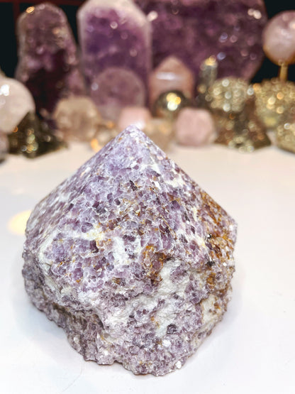 Lepidolite Semi Polished Point –