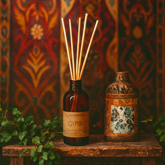 Gypsy - Reed Diffuser - Inspired by Stevie Nicks! - Sandalwood, Amber, Cypress & Patchouli -- by Moon Water Apothecary! (Copy) –
