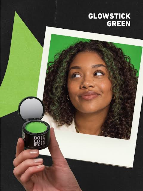 BOLDIFY Hair Root Powder – Glowstick Green