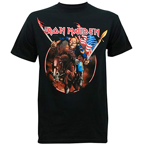 Iron Maiden Eddie American Flag T-Shirt – XXL Men's T-shirts