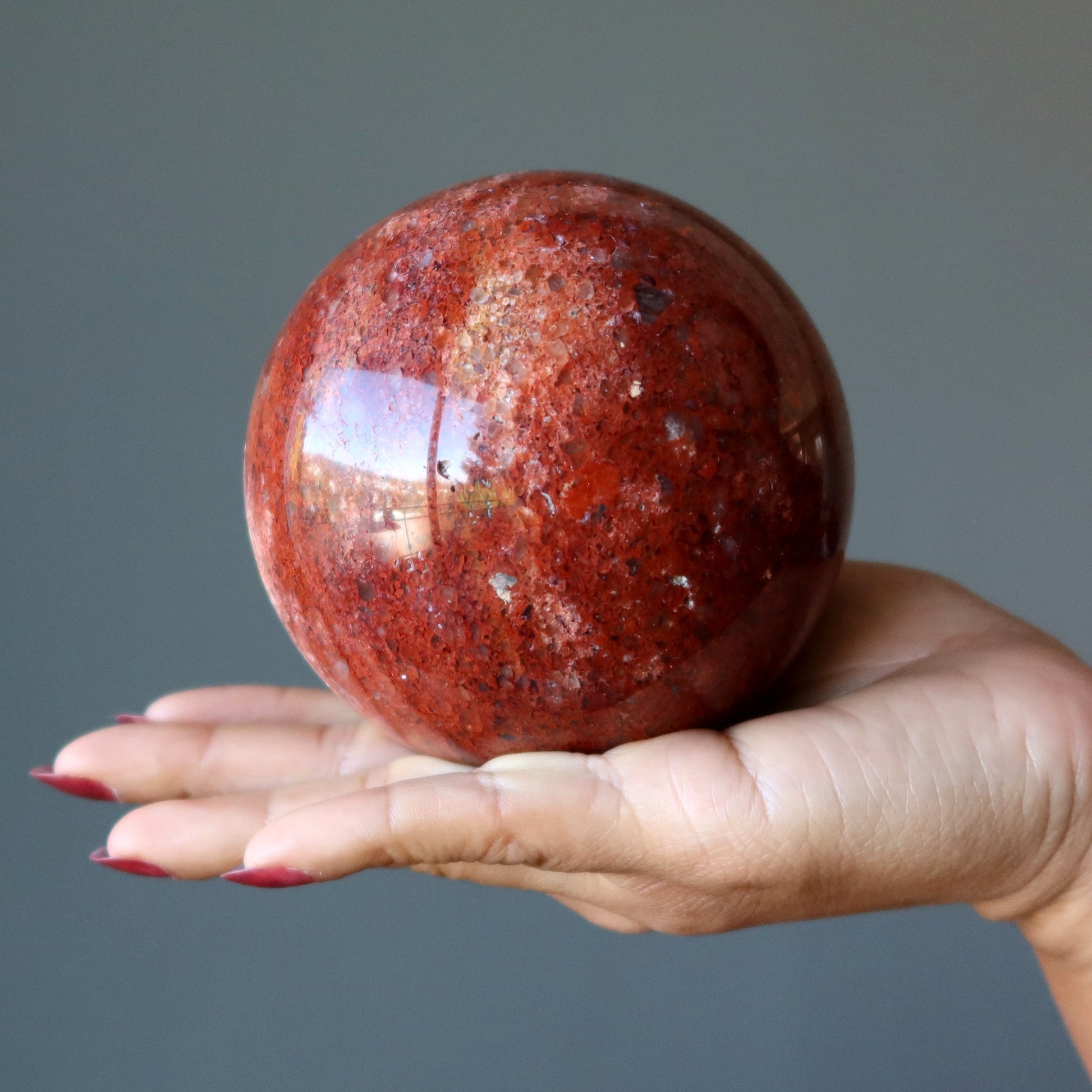 Red Jasper Crystal Sphere | Natural Jasper Stone Ball – Balls