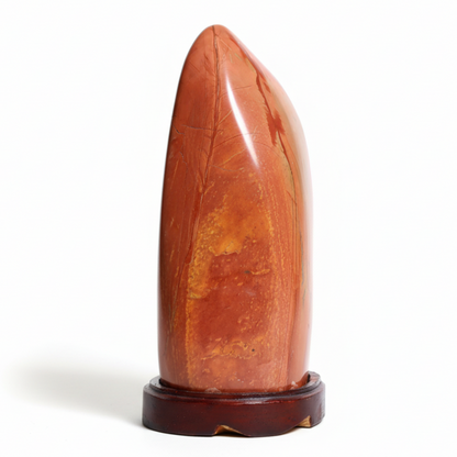 Red Jasper Showpiece Vibrant Standing Stone 9-10 Inch –