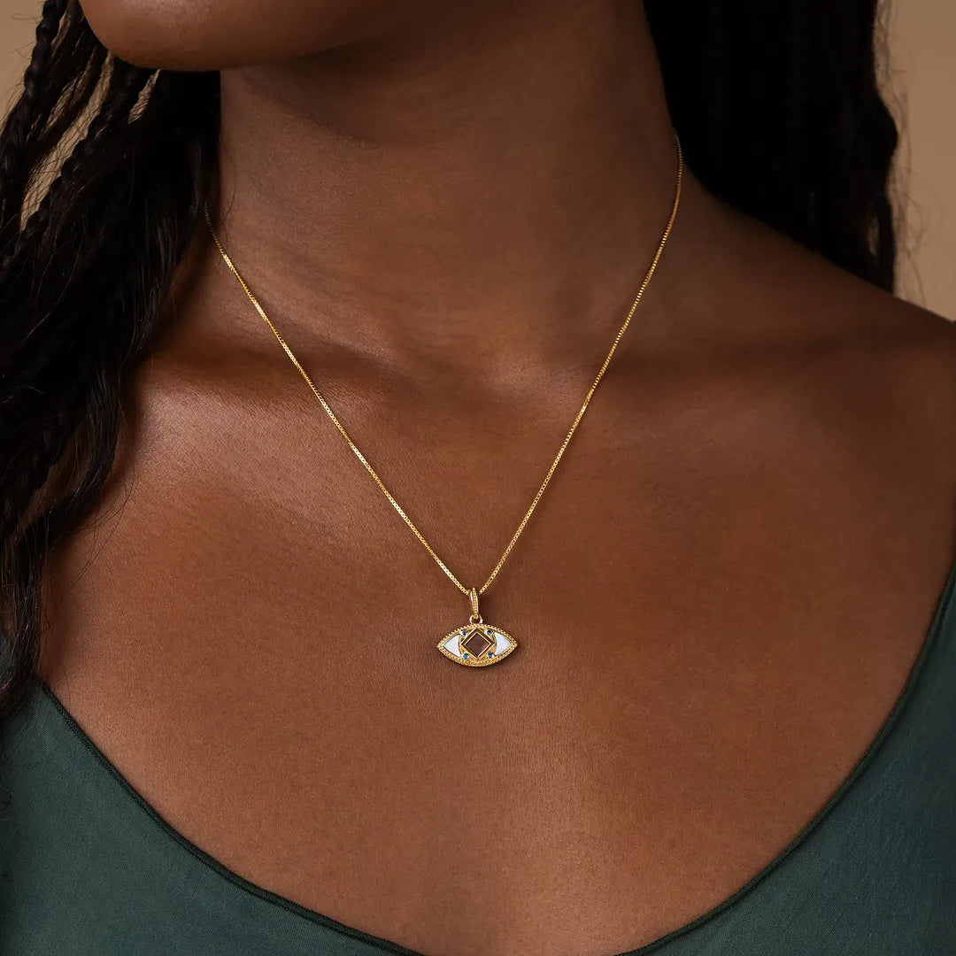 Illuminated Vision Sapphire Torah Nano Chip Necklace – Necklaces - Womens