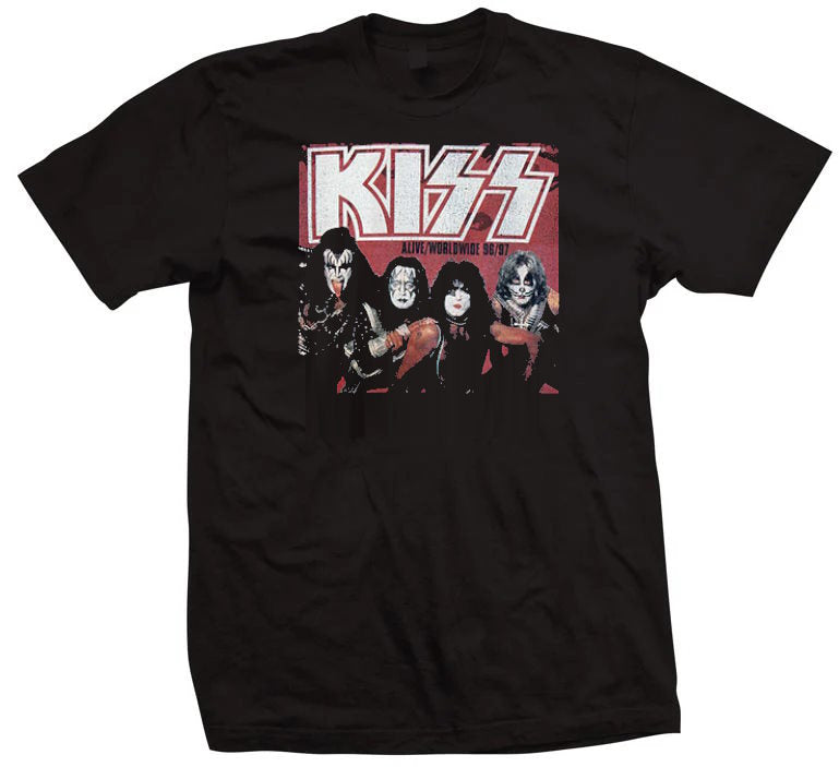 KISS T-Shirt - Alive World Wide Tour – XXL