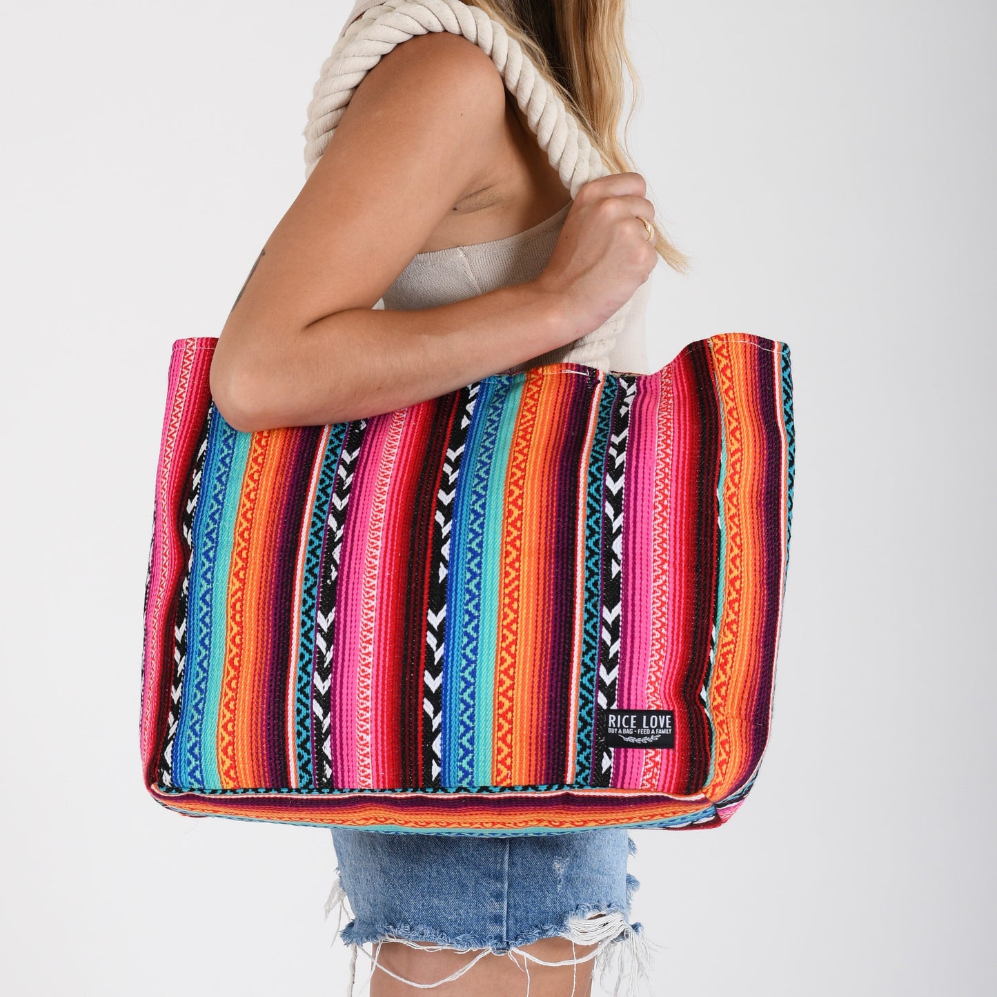 Ravi Jute Tote Bag – Upcycled Rice Bag – Bag
