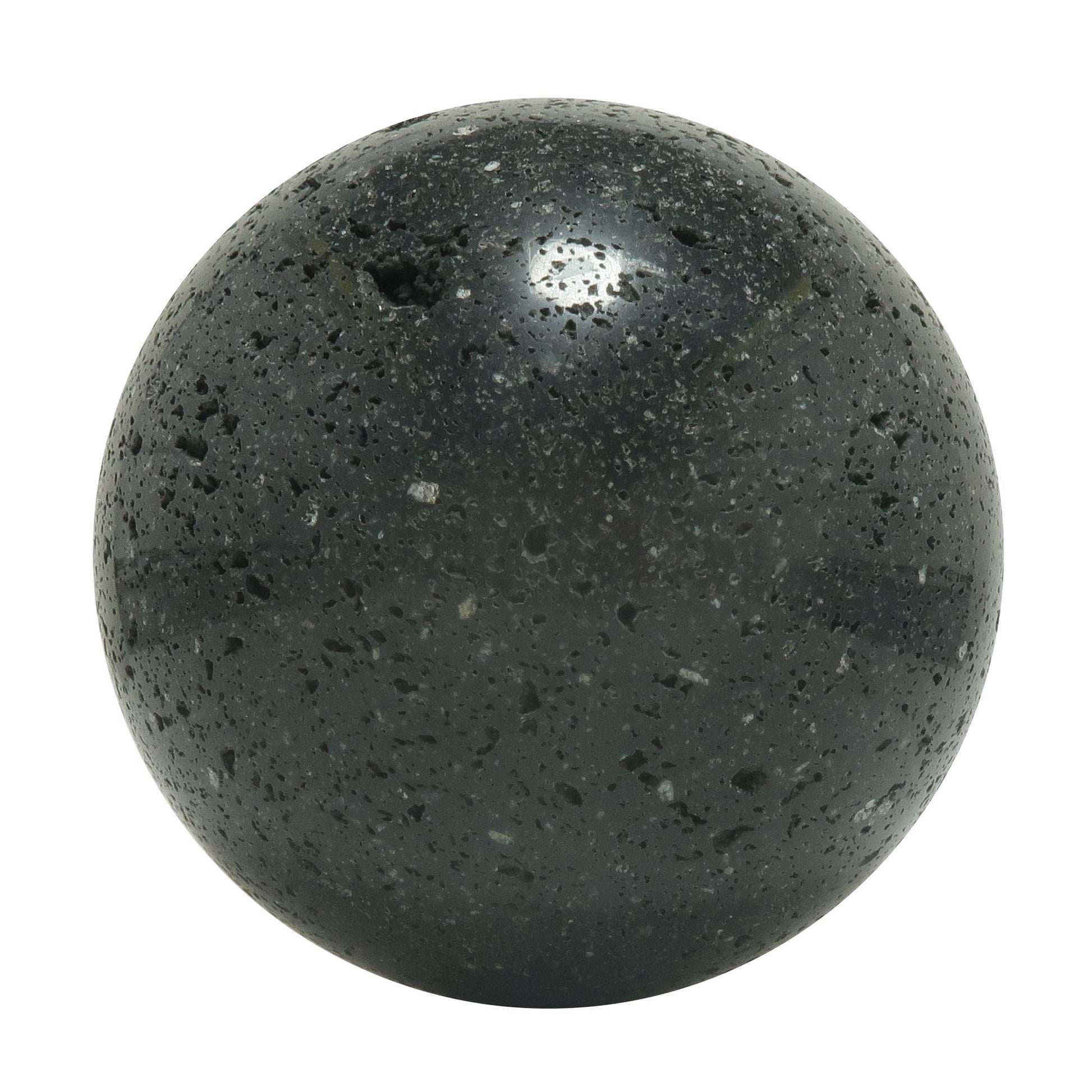 Black Lava Stone Sphere | Volcanic Crystal Ball – Balls