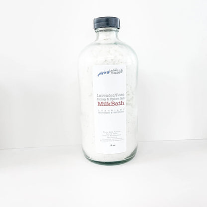 Bubble Bath – Lavender, Vanilla & Bourbon | Includes FREE Luffa Sponge