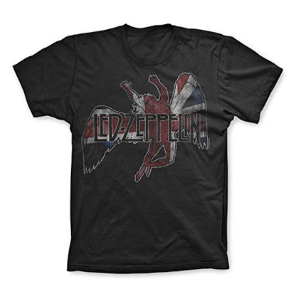 Led Zeppelin T-Shirt - Swan Song & Tour – Icarus UK Flag Men's T-shirts