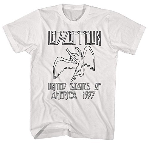 Led Zeppelin T-Shirt - Swan Song & Tour – WHITE Icarus Men's T-shirts
