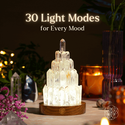 The Clear Quartz Manifestation Tower Lamp – Night Light