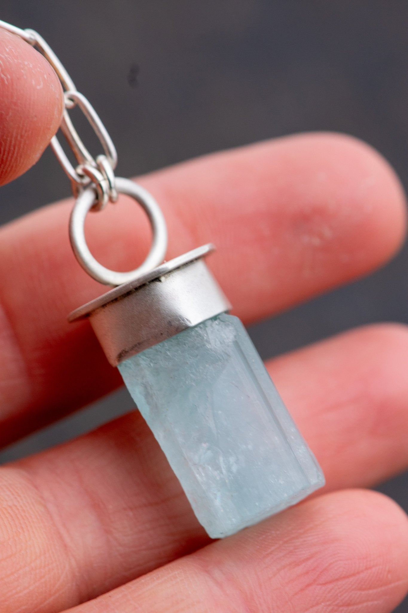 LIGHTED WAY AQUAMARINE NECKLACE –