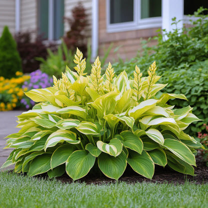 Rare Yellow Gold Hosta Seeds – Bright Lime Green and Golden Shade Foliage