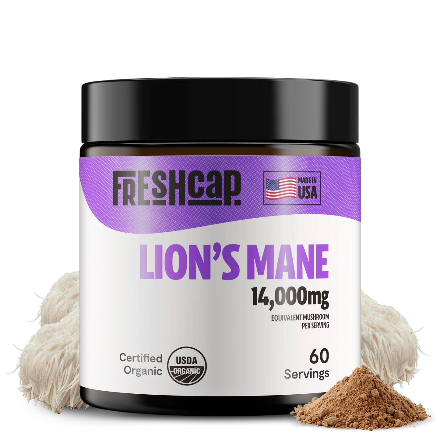 Lion's Mane Mushroom Extract Powder – 14,000mg Triple-Extract for Focus