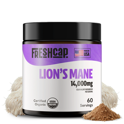 Lion's Mane Mushroom Extract Powder – 14,000mg Triple-Extract for Focus