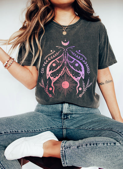 Moth, Sun, & Moon - Comfort Colors Tshirt – T-Shirt