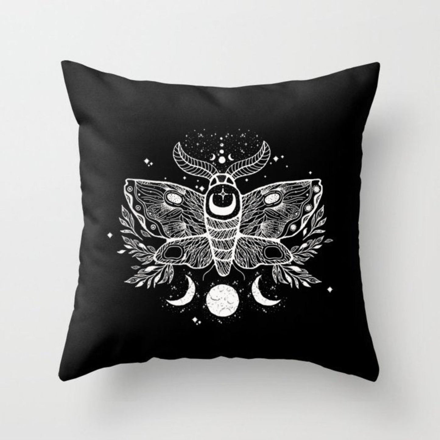 Lunar Moth Pillow Cover